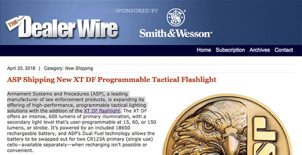 The Dealer Wire: ASP Shipping New XT DF Programmable Tactical Flashlight