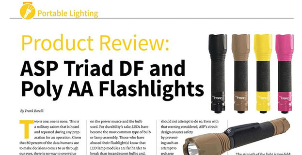 Law Enforcement Product News: ASP Triad DF and Poly AA Flashlights
