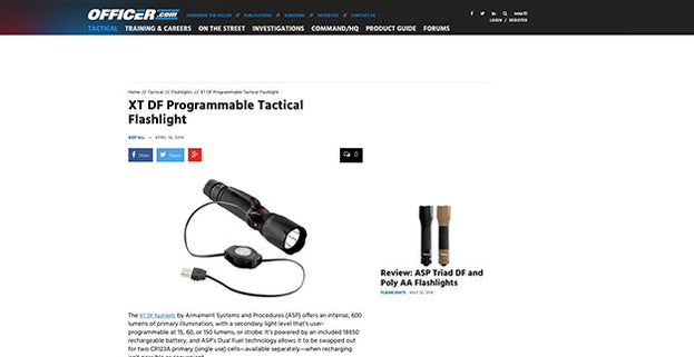 Officer.com: XT DF Programmable Tactical Flashlight