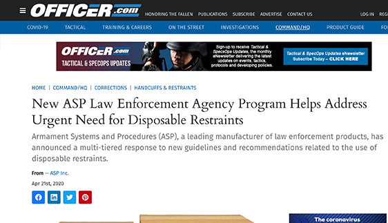 Officer.com: New ASP Law Enforcement Agency Program Helps Address Urge ...