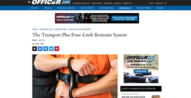 Officer.com: The Transport Plus Four-Limb Restraint System