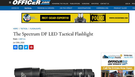 Performance and Power: ASP Spectrum DF Flashlight Reviewed on Officer.com