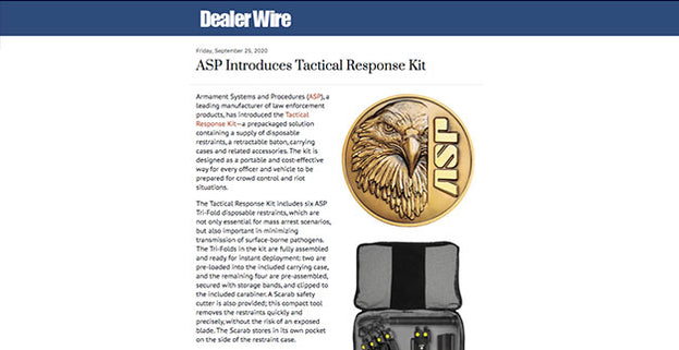 Dealer Wire: ASP Introduces Tactical Response Kit