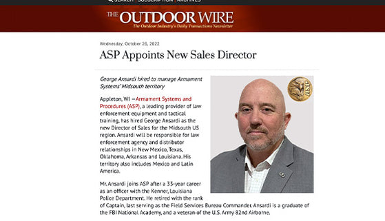 theoutdoorwire.com: ASP Appoints New Sales Director