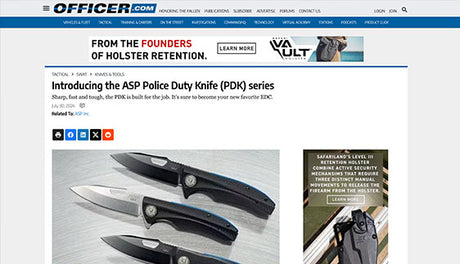 Officer.com: Introducing the ASP Police Duty Knife (PDK) series