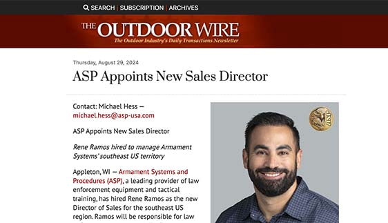 The Outdoor Wire: ASP Appoints New Sales Director