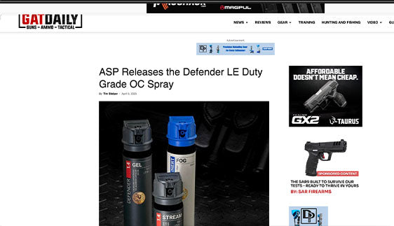 GATDAILY: ASP Releases the Defender LE Duty Grade OC Spray