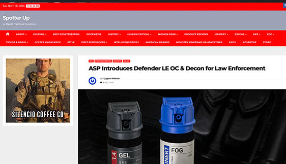 Spotter Up: ASP Introduces Defender LE OC & Decon for Law Enforcement
