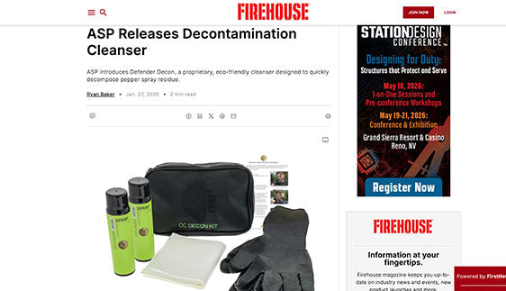 Firehouse: ASP Releases Decontamination Cleanser
