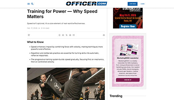 Officer.com: Training for Power — Why Speed Matters