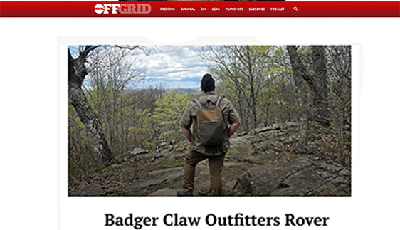 OFFGRID: Badger Claw Outfitters Rover EDC Pack: Minimalist Gap Bag