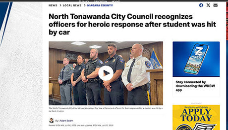 WKBW Buffalo: North Tonawanda City Council recognizes officers for heroic response after student was hit by car
