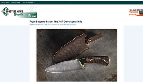 Shooting News: From Baton to Blade: The ASP Damascus Knife