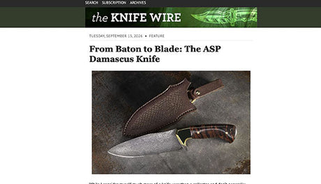 The Knife Wire: From Baton to Blade: The ASP Damascus Knife