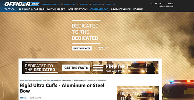 Officer.com: Rigid Ultra Cuffs - Aluminum or Steel Bow