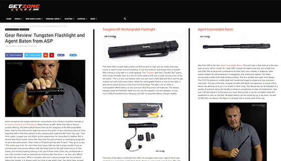 GETZONE.COM: Gear Review: Tungsten Flashlight and Agent Baton from ASP