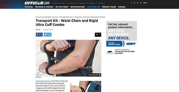 Officer.com: Transport Kit - Waist Chain and Rigid Ultra Cuff Combo