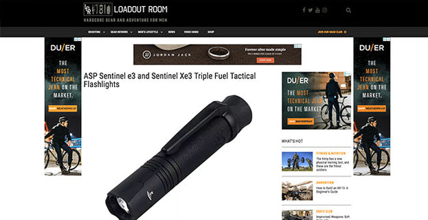 Loadout Room: ASP Sentinel e3 and Sentinel Xe3 Triple Fuel Tactical Flashlights