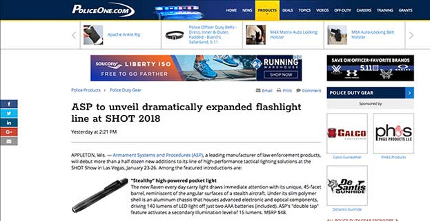 ASP Expanded Flashlight Line