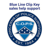 Blue Line Clip Handcuff Key