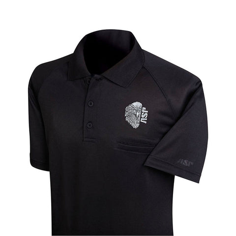 ASP Eagle Instructor Shirt (Black) - Silver Gray Embroidery